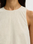 Mouwloze linnenmix top luisa