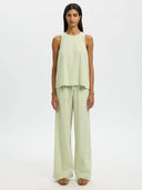 Mouwloze linnenmix top luisa