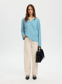 Gestreepte top milly ls polo