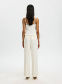 Geplooide bandeau top vinelle