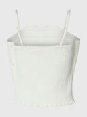 Geplooide bandeau top vinelle