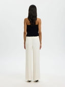 Geplooide bandeau top vinelle