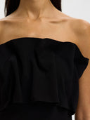 Geplooide bandeau top vinelle