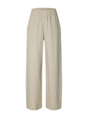 Gestreepte linnenmix broek mariam