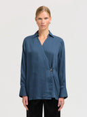 Blauwe blouse jolly