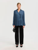 Blauwe blouse jolly