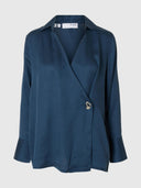 Blauwe blouse jolly