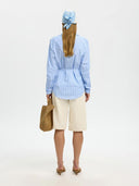 Blauw gestreepte blouse helga