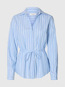Blauw gestreepte blouse helga
