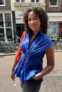 Blauwe top ally sl tie top