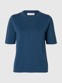 Top met glitters lura 2/4 knit o-neck