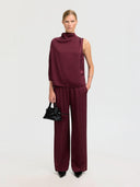 Bordeaux one shoulder top laurina