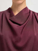 Bordeaux one shoulder top laurina