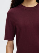 Top met glitters lura 2/4 knit o-neck