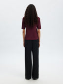 Top met glitters lura 2/4 knit o-neck