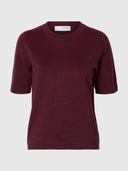 Top met glitters lura 2/4 knit o-neck