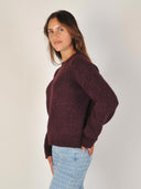 Bordeaux alpacablend trui sia ras ls knit o-neck