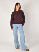 Bordeaux alpacablend trui sia ras ls knit o-neck