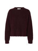 Bordeaux alpacablend trui sia ras ls knit o-neck