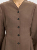 Bruine getailleerde blazer louise