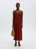 Bruine maxi jurk jackie
