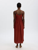 Bruine maxi jurk jackie