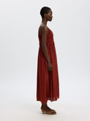 Bruine maxi jurk jackie