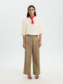 Creme t-shirt boxy lia hotel amour tee
