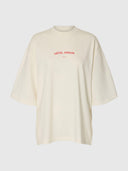 Creme t-shirt boxy lia hotel amour tee