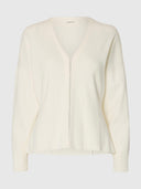 Creme getailleerd vest anemone