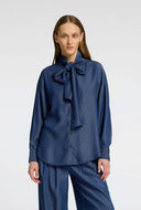 blouse janna ls relaxed chambray