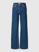 Donkerblauwe wide leg jeans bea-kori