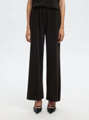 Donkerbruine glitter broek anja hw relaxed pants
