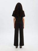 Donkerbruine glitter broek anja hw relaxed pants