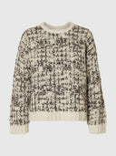 Ecru gebreide trui lindsay ls knit