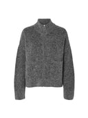 Grijs vest sia ras ls knit zipper