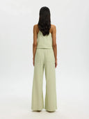 Wide leg linnenmix broek luisa