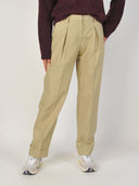 Groene tapered pantalon dora