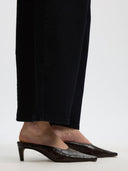 Zwarte barrel jeans nanet