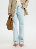 Lichtblauwe wide leg jeans bea-kori