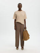 Wolmix trui met korte mouwen lulu