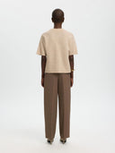 Wolmix trui met korte mouwen lulu