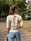 Zachte trui lulu ss open back o-neck
