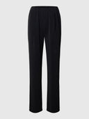 Zwarte soepelvallende broek tenny