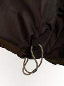 Bruine gewatteerde pufferjacket