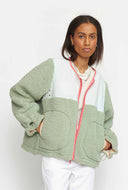 Groen teddy jacket