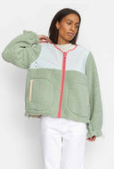Groen teddy jacket