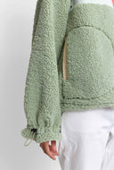 Groen teddy jacket