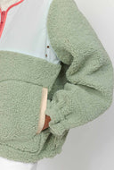 Groen teddy jacket