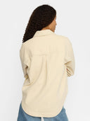 Offwhite color block blouse